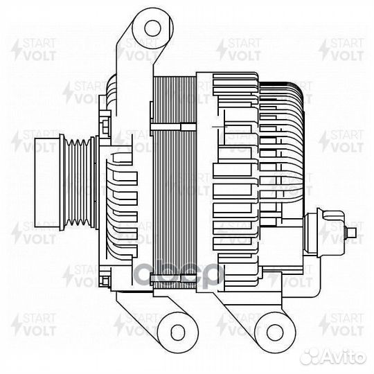 Генератор для а/м Ford Kuga (13) 2.5i 150A (LG