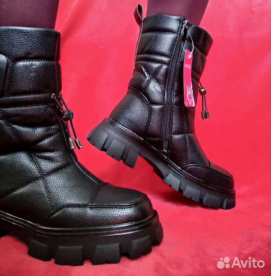 Сапоги женские дутики 36-39 размер