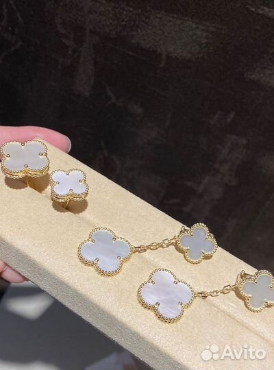 Серьги van cleef 2 мотива