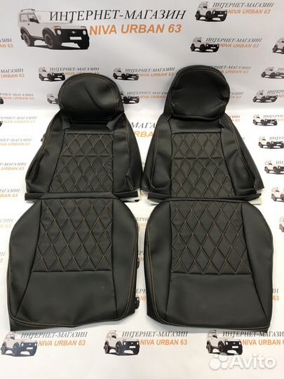 Обивка сидений из экокожи для LADA 4x4 Урбан