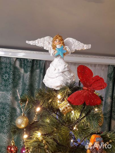 Ватные елочные игрушки новые