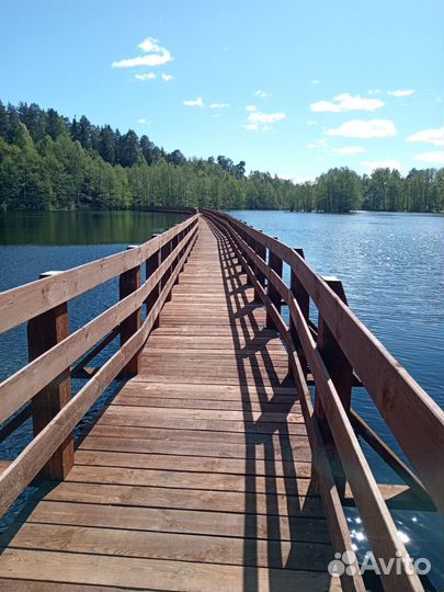 Мостки на винтовых сваях