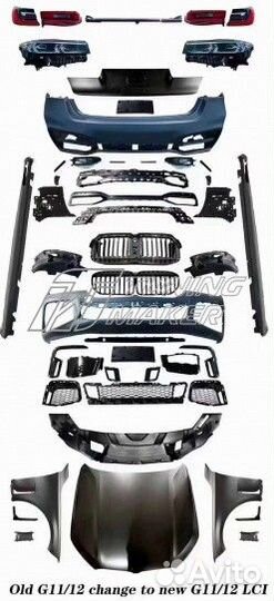 BMW 7 Series Комплект рестайлинга в M760Li 2019+