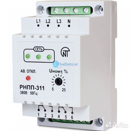 Реле напряжения и диффавтоматы 3х-фазные