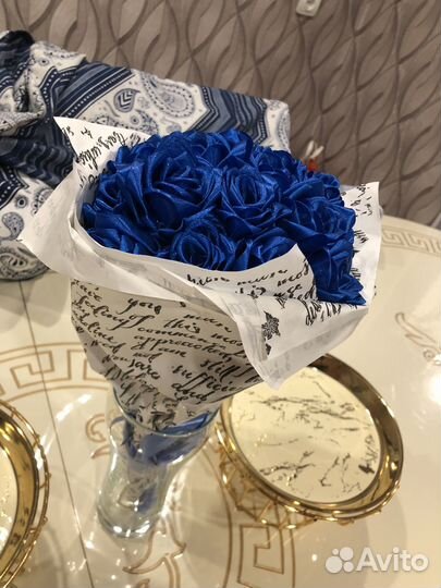 Букет из атласных лент