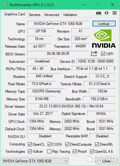 Видеокарты gtx 106-90 6gb