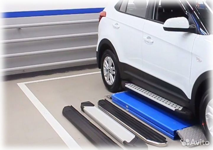 Порог-площадка Hyundai Santa Fe 2018