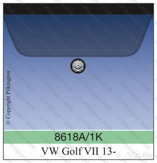 VW golf VII HB 12- акустическое, VIN, молдинг стекла лобовые pilkington pilkington 8618agavz
