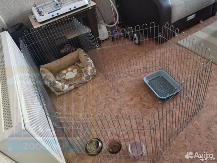 Вольер для питомца 73см крепление спицами