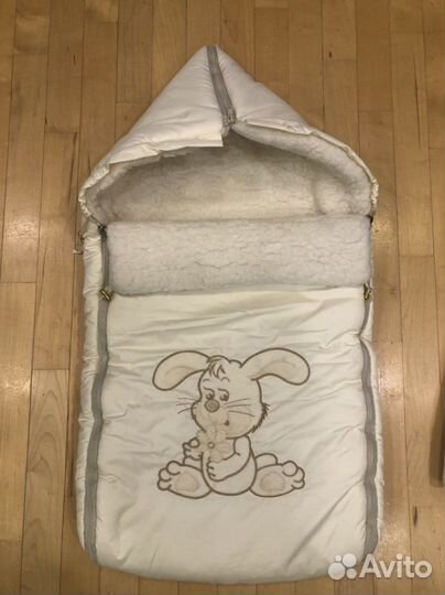 Конверт зимний на овчине и одеялко