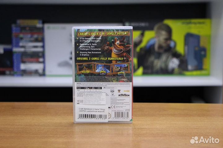 Crash Bandicoot N'Sane Trilogy (switch, английская