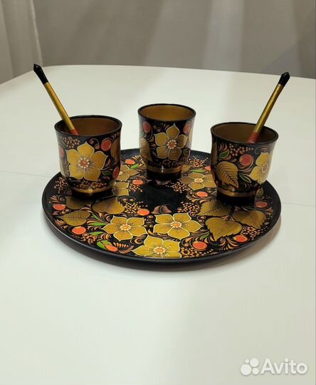 Наборы хохлома посуда