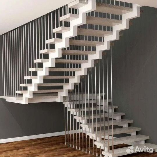 Лестницы с поворотом под ключ