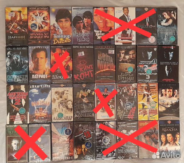 Видеокассеты Лот 1(бестселлеры)