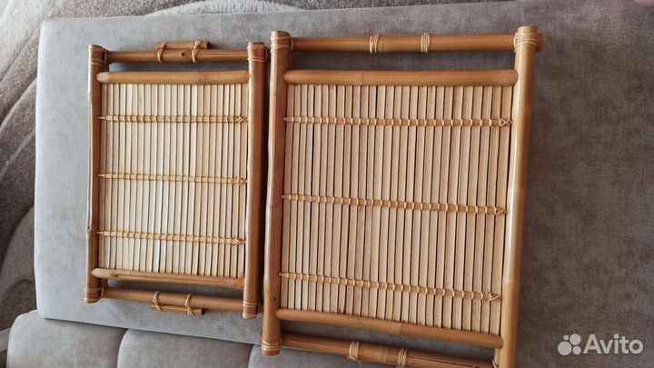 Подносы из бамбука