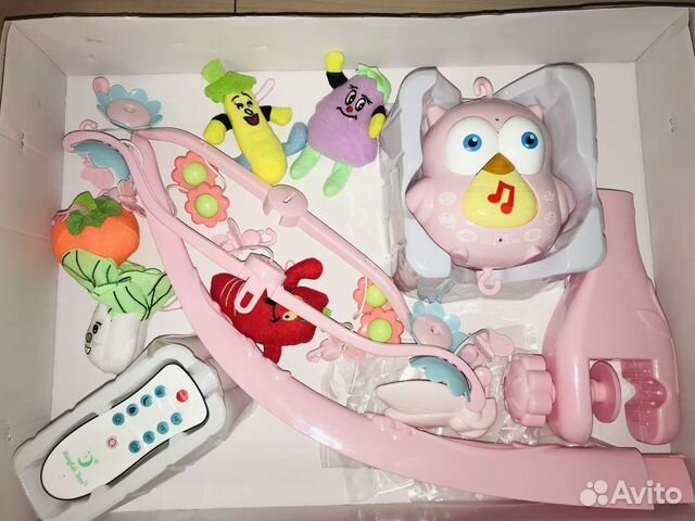 Мобиль музыкальная карусель для малышей