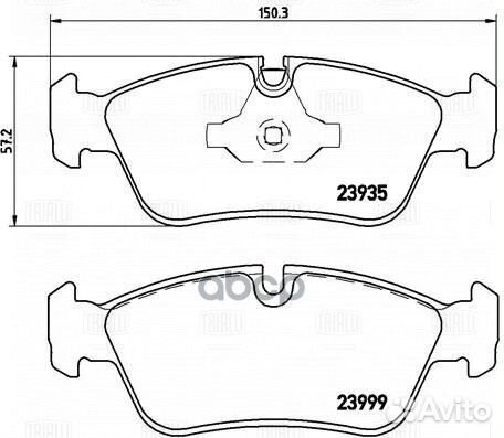 Колодки торм. для а/м BMW 1 (E81/87) (04) /3 (E