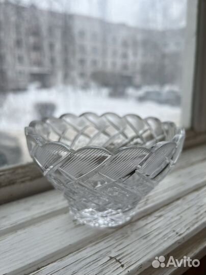 Ваза (салатник, конфетница) хрусталь