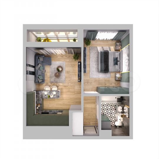 1-к. квартира, 39,3 м², 9/10 эт.