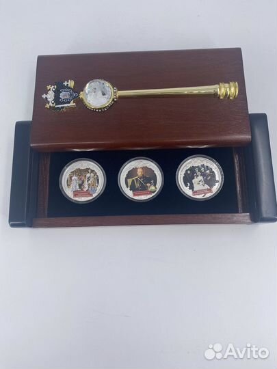 Набор Фиджи 2 доллара Александр 3 монеты