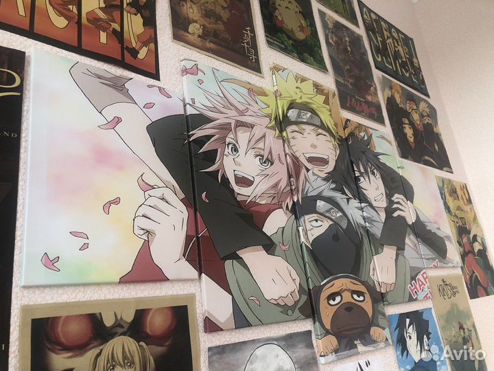 Плакат постер аниме картина модульная наруто