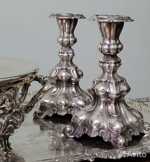 Подсвечник серебрение