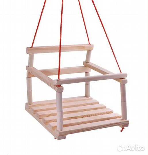 Качели подвесные деревянные до 40 кг