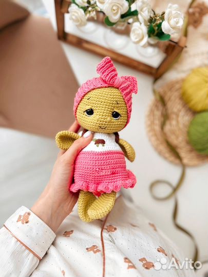 Вязаная игрушка черепашка