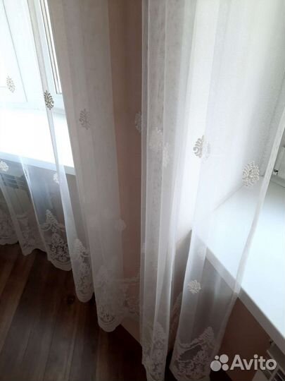 Комплект шторы и тюль бу