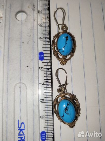 Серьги серебро