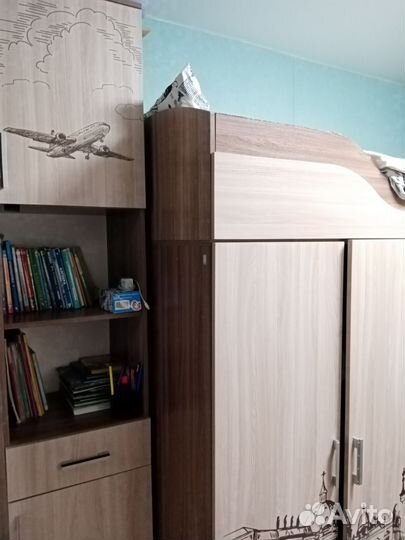 Двухъярусная кровать с матрасами детская