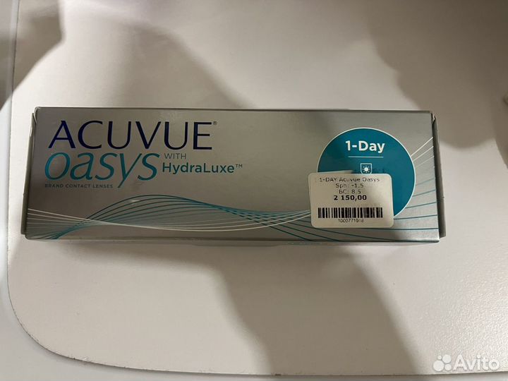 Линзы acuvue oasys - 1,5