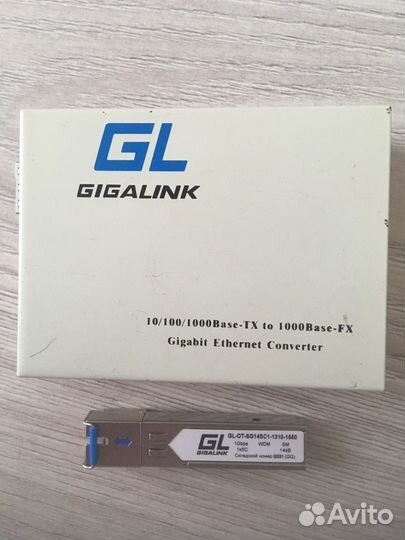 Медиаконвертор + SFP модуль GigaLink