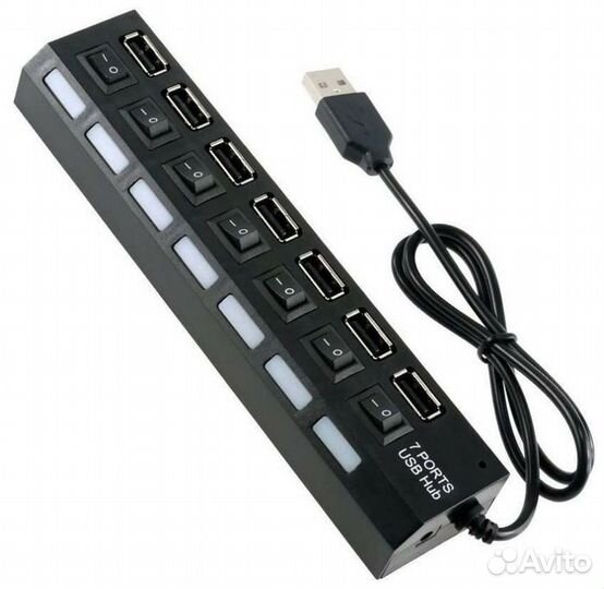 Разветвитель адаптер USB для тел 7хusb UH1
