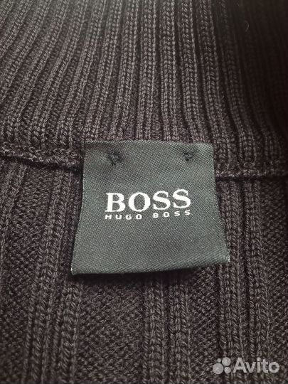 Свитер из шерсти на молнии Hugo boss