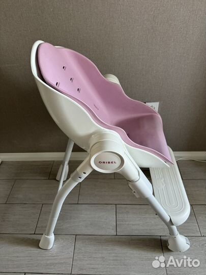 Стульчик для кормления oribel cocoon розовый