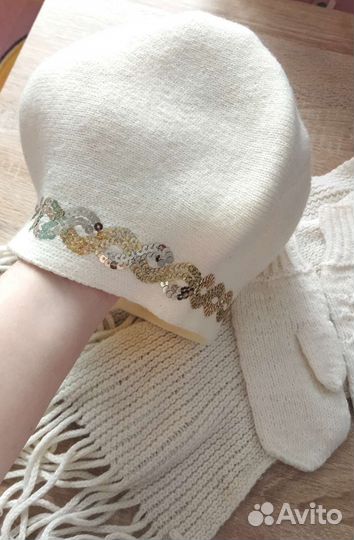 Набор шапка шарф женский