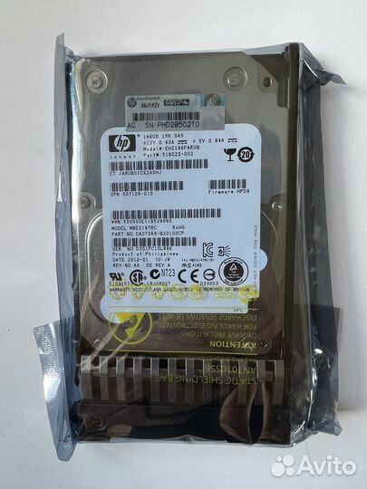 Жесткий диск HP 146GB 15K SAS 6G 2.5 SFF