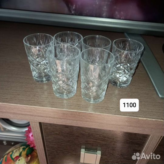 Стаканы хрустальные