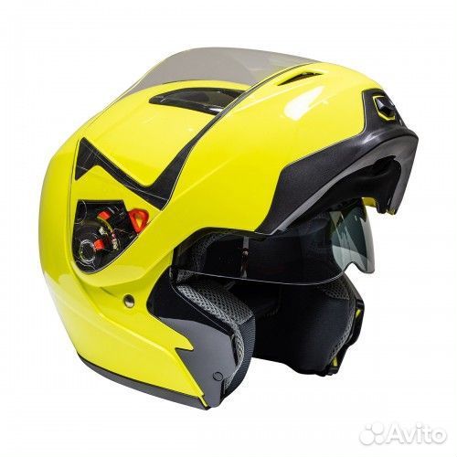 Шлем модуляр GSB G-339 желтый/глянцевый