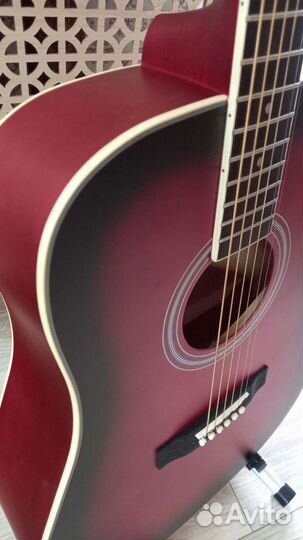 Гитара дредноут SX CD / цвет винный