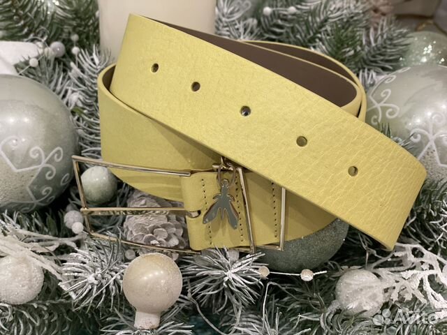Ремень Patrizia Pepe, лимонного цвета