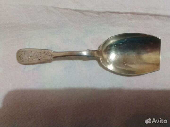 Совок для сахара серебряный