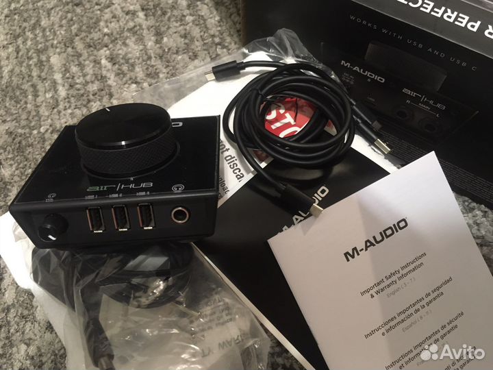 USB M-Audio AIR Hub внешняя звуковая карта