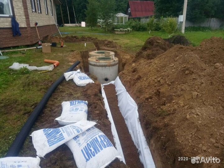 Септик из бетонных колец