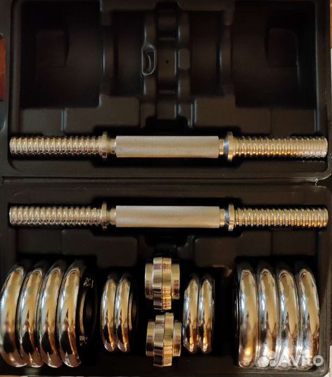 Набор новых разборных гантелей 15 кг в Кейсе