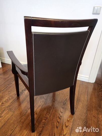 Стол с тумбой и стул венге