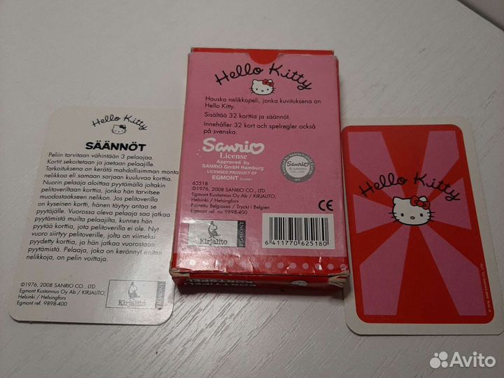 Hello Kitty (карты, кошелёк, шнурки, заплатки)