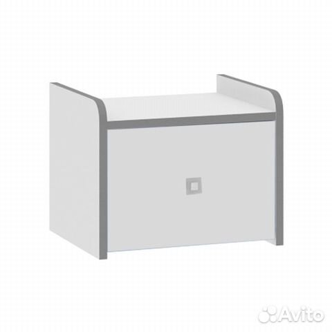 Тумба прикроватная 24.4 Дельта-Сильвер белый