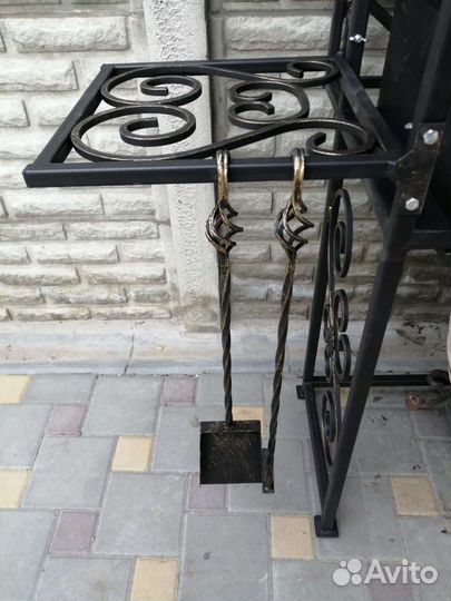 Мангал с печкой под казан